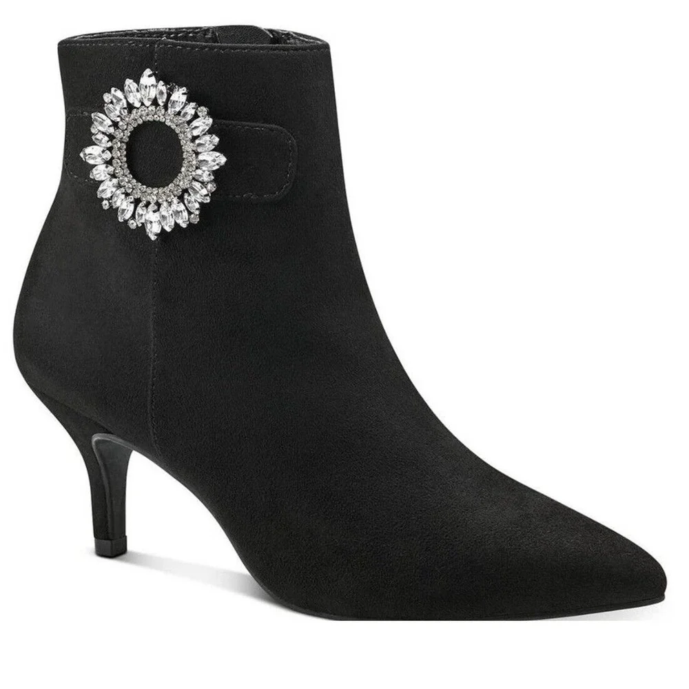 Charter Club Crafta Elegant Evening Booties Women's Shoes Size 7.5 Black New